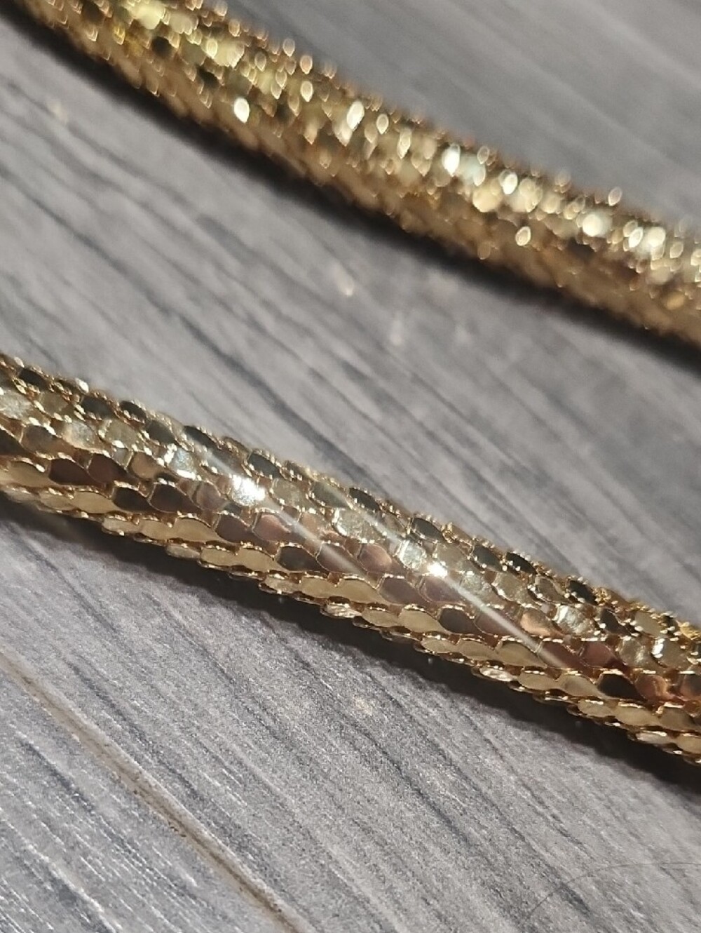Gold Snake Chain Clasping Hands Vintage DL AULD Necklace/Belt - Picture 4 of 6
